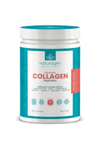 پودر کلاژن و هیالورونیک اسید طعم سیب Naturagen – بسته 90 عددی