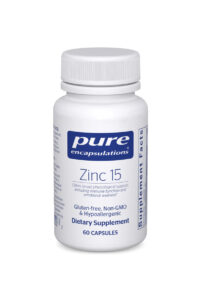 کپسول زینک ۱۵ میلی گرم Pure Encapsulations بسته ۳۰ عددی