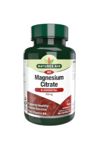 کپسول منیزیم سیترات Natures Aid – بسته ۶۰ عددی