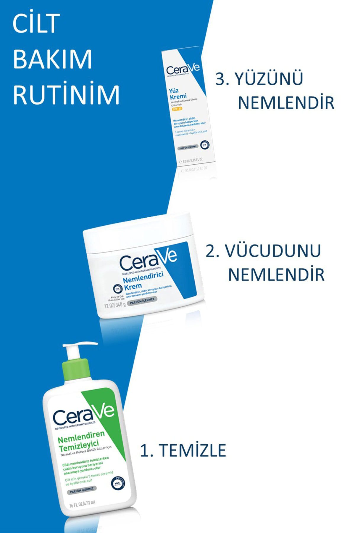 کرم مرطوب کننده CeraVe مخصوص پوست خشک مقدار ۳۴۰ گرم - Image 9