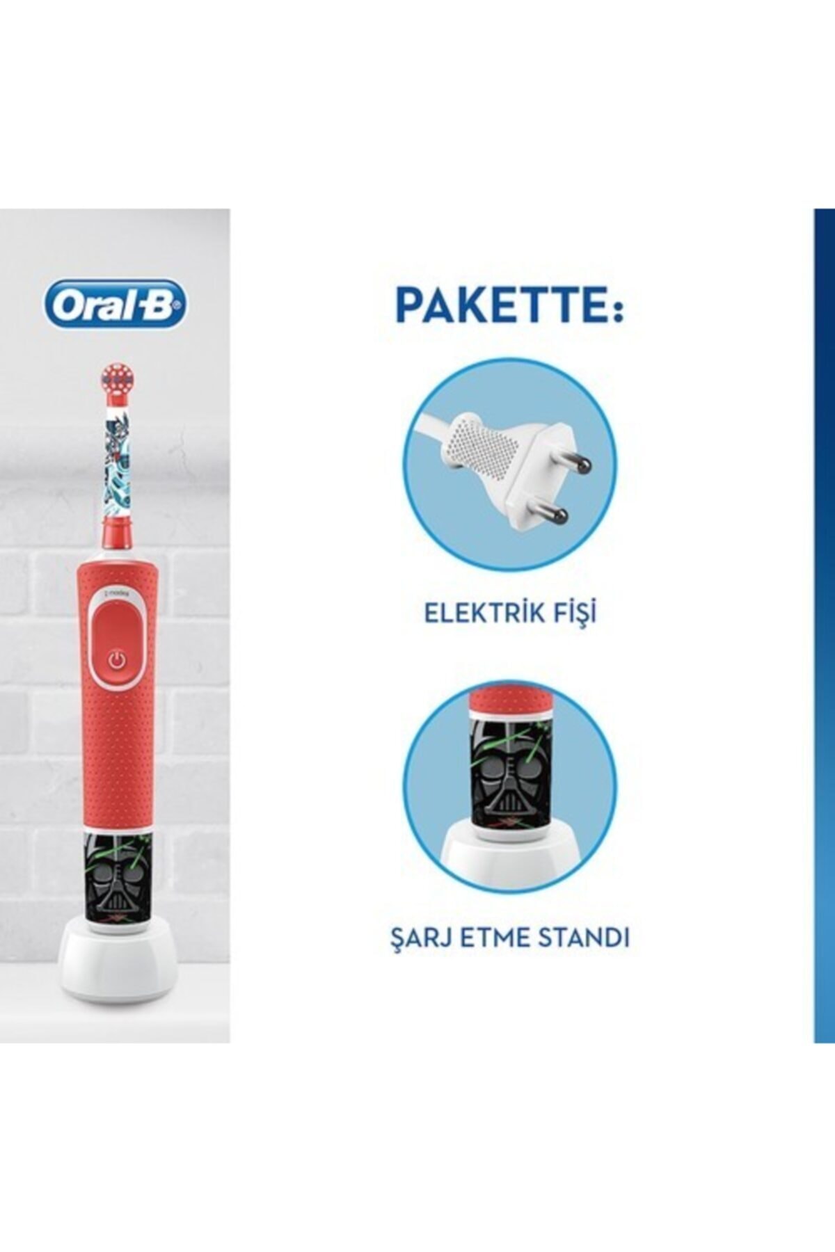 مسواک برقی بچگانه Oral-B مدل D100 طرح جنگ ستارگان - Image 3