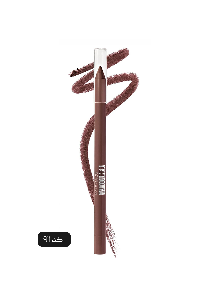 خط چشم مدادی قهوه ای میبلین مدل Tattoo Liner کد 911