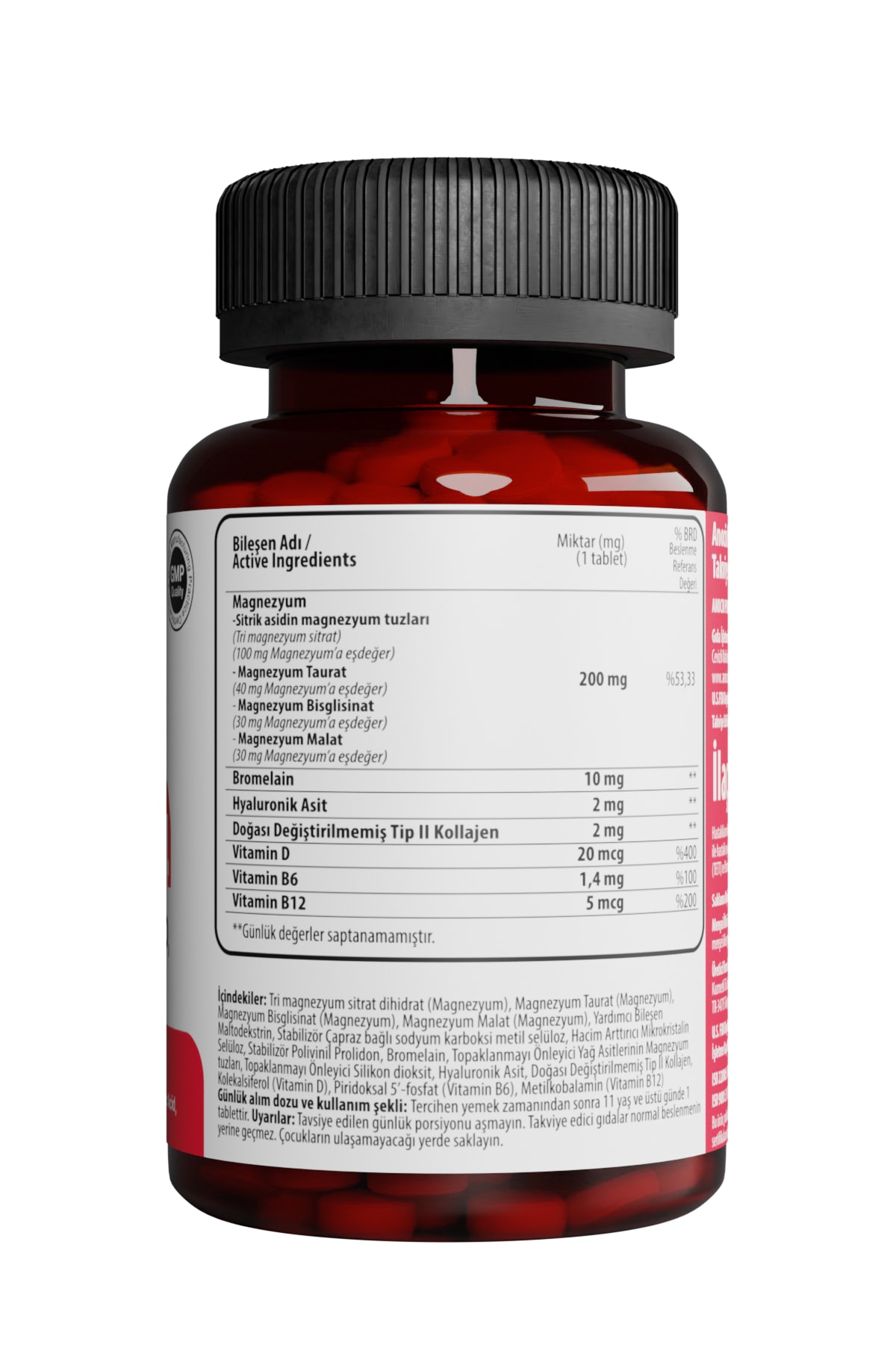 قرص منیزیوم anocin مدل MAGNEZYUM X4 بسته ۳۰ عددی - Image 6