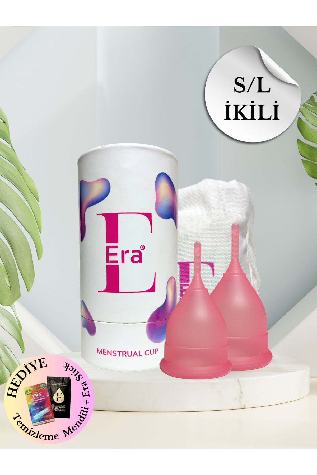 کاپ قاعدگی Silicone Era بسته ۲ عددی