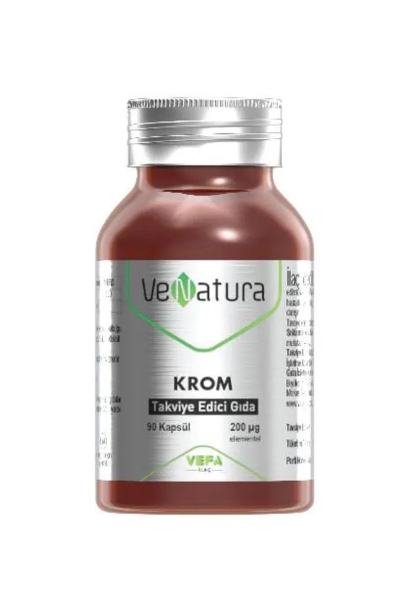 قرص کروم ۲۰۰ میکروگرم Venatura بسته ۹۰ عددی
