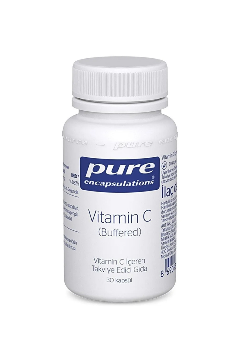 کپسول ویتامین C بافر Pure Encapsulations بسته ۳۰ عددی