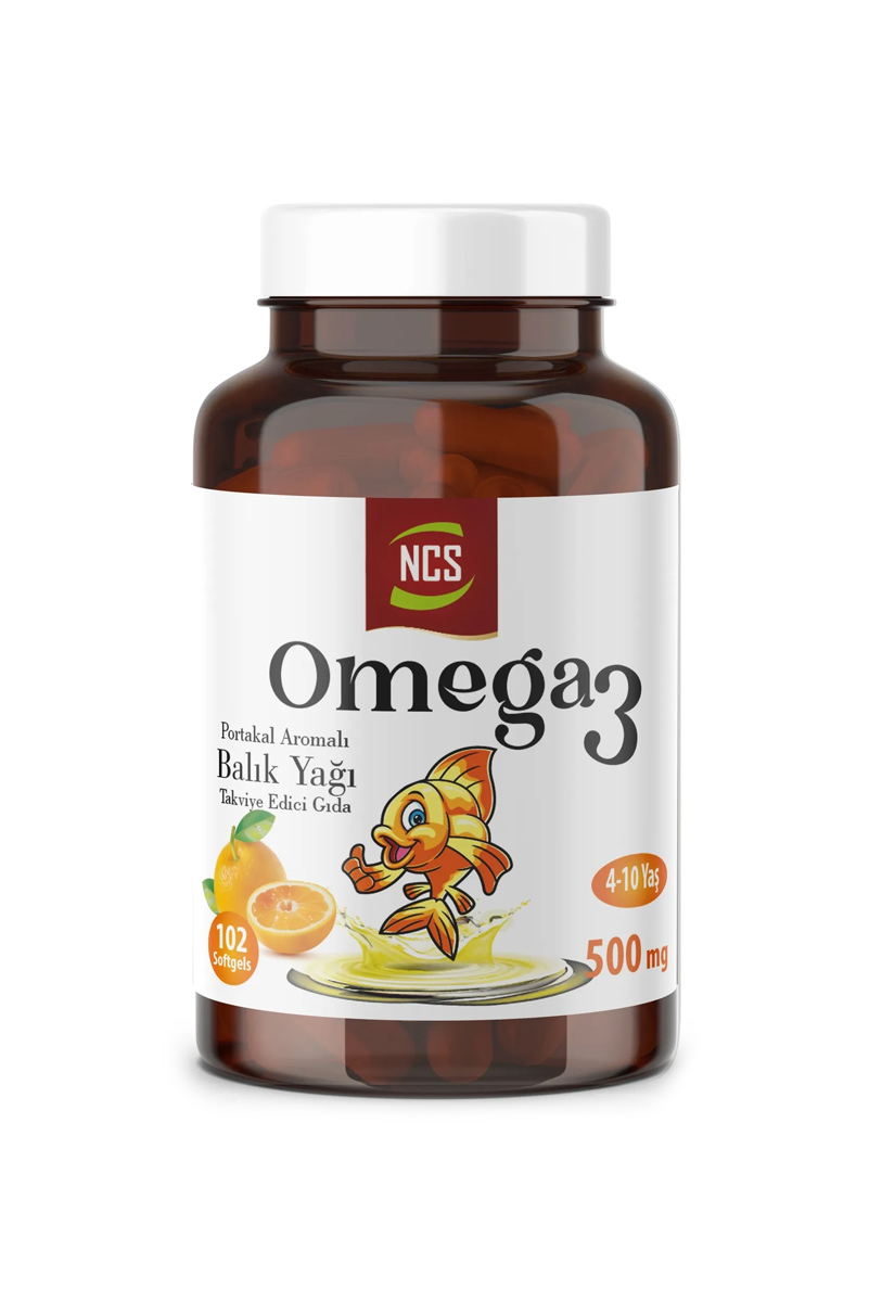 سافت ژل روغن ماهی و امگا ۳ مخصوص کودکان Ncs - بسته ۱۰۲ عددی