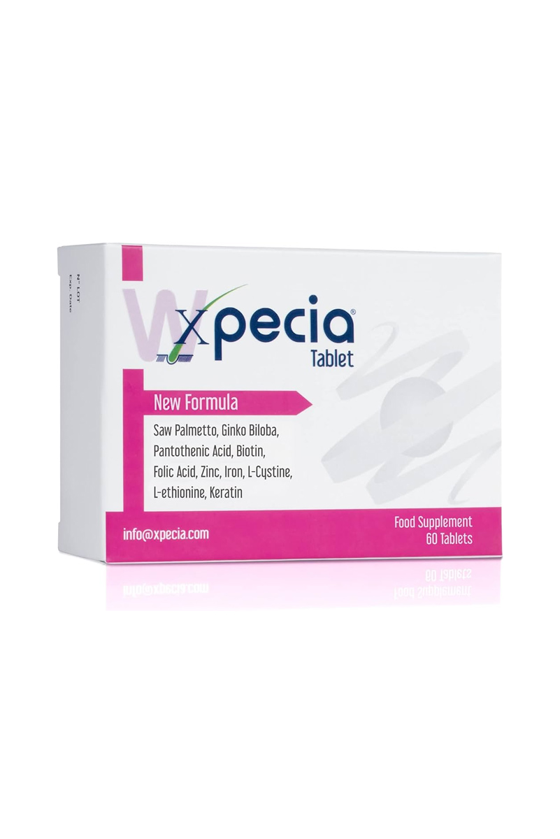 قرص تقویت کننده و ضد ریزش مو زنانه Xpecia - بسته ۶۰ عددی