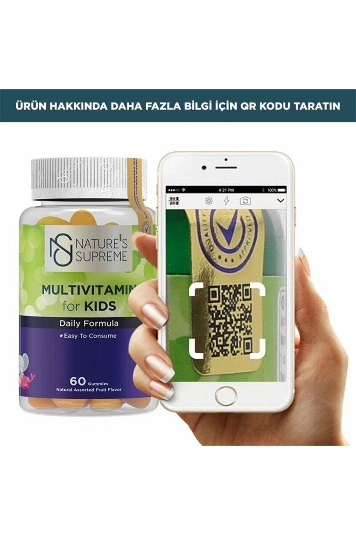 مولتی ویتامین جوییدنی کودکان Natures Supreme - بسته ۶۰ عددی