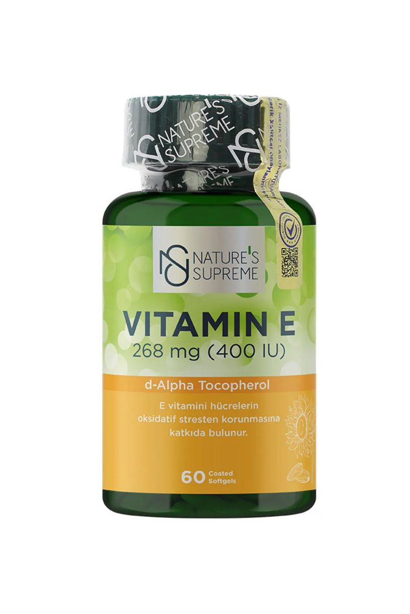 سافت ژل ویتامین E برند Natures Supreme - بسته۶۰ عددی