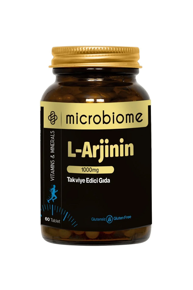 قرص آرژینین ۱۰۰۰ میل گرم Microbiome -  بسته ۶۰ عددی