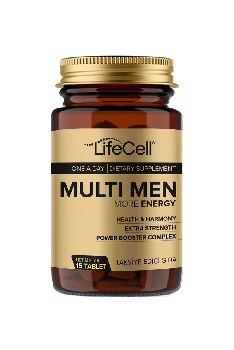 قرص مولتی ویتامین مردانه Lifecell - بسته ۱۵ عددی