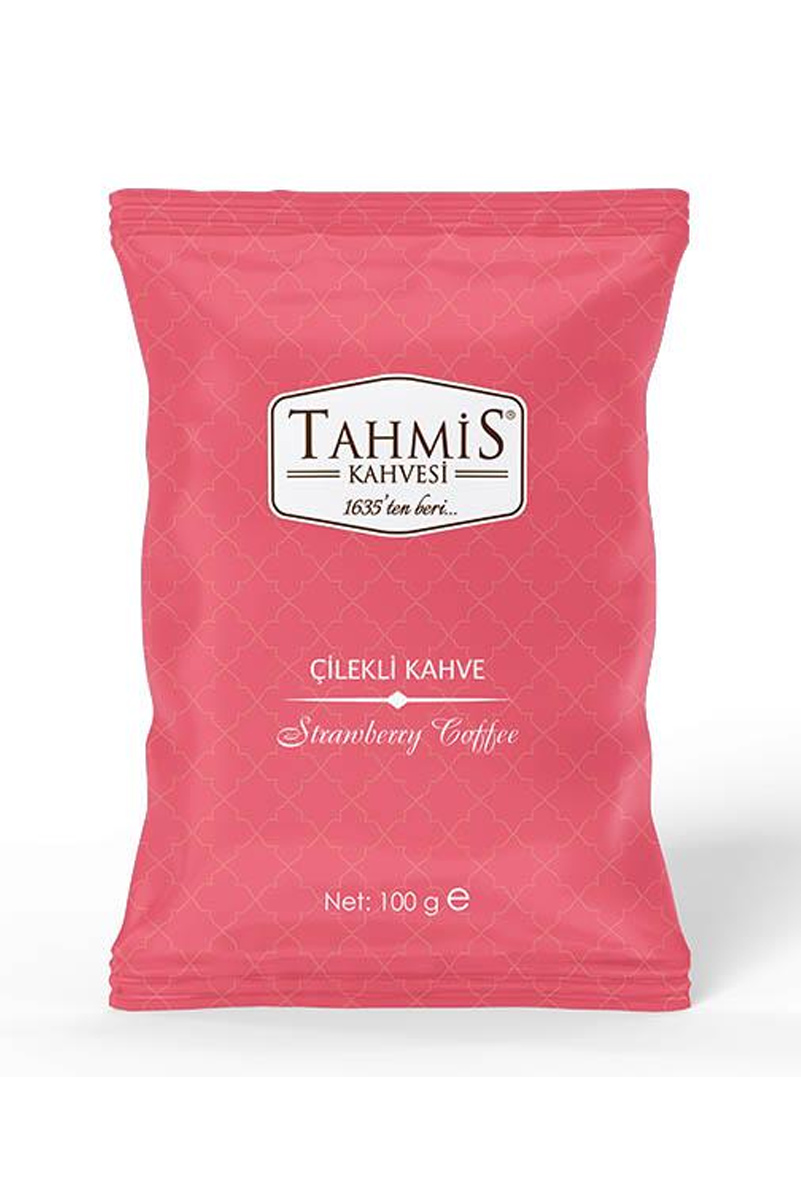 قهوه ترک با طعم توت فرنگی Tahmis مقدار ۱۰۰ گرم