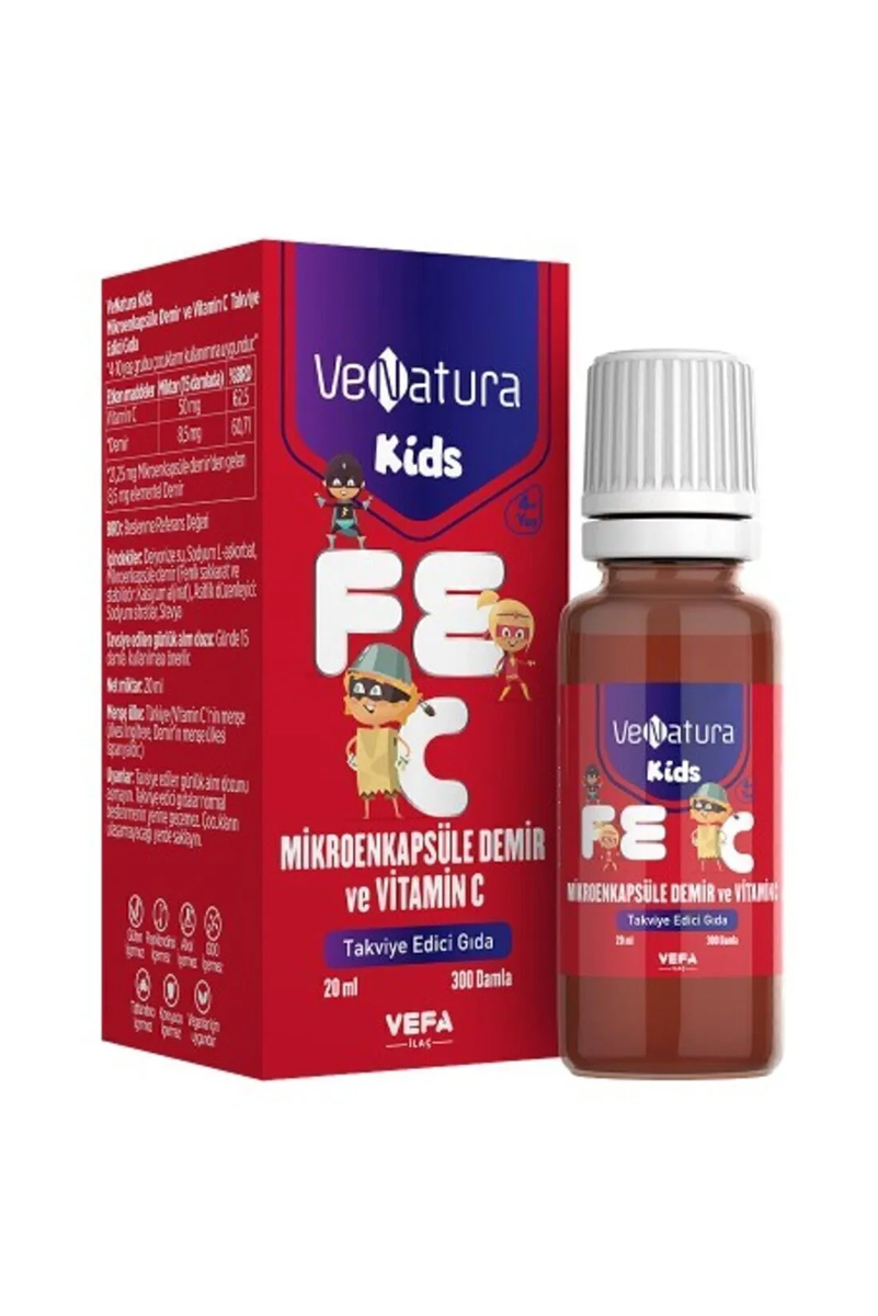 میکروکپسوله ویتامین C و آهن کودکان Venatura مقدار  20ml