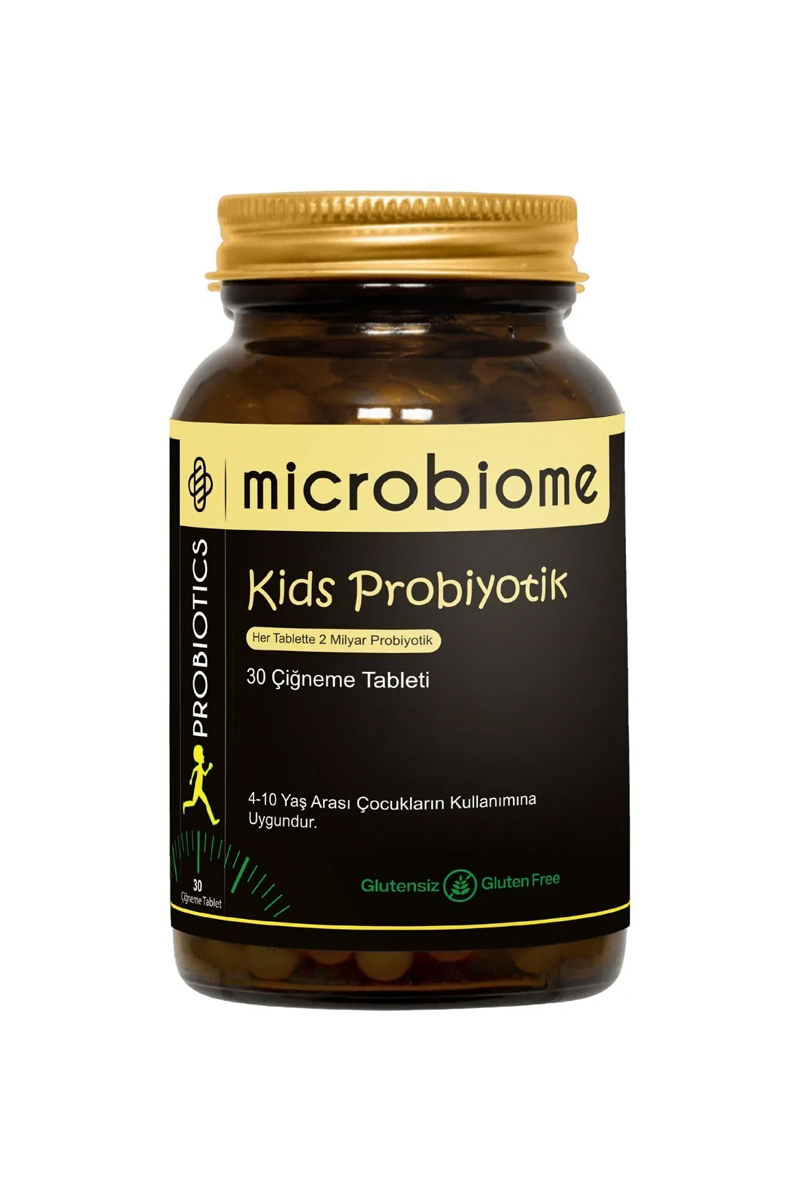 قرص جویدنی پروبیوتیک و ویتامین کودکان Microbiome - بسته۳۰ عددی