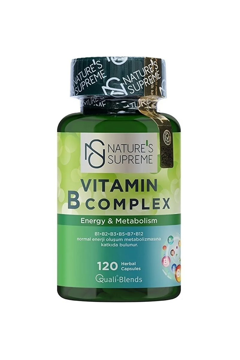 کپسول ویتامین B کمپلکس Natures Supreme - بسته ۱۲۰ عددی