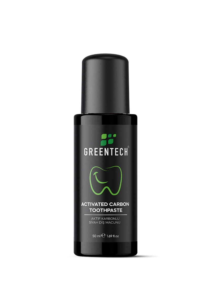 خمیر سفید کننده دندان کربن فعال Greentech - مقدار 50 ml