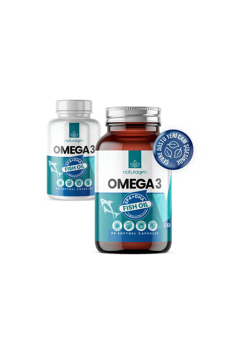 کپسول امگا 3 Naturagen - بسته 60 عددی