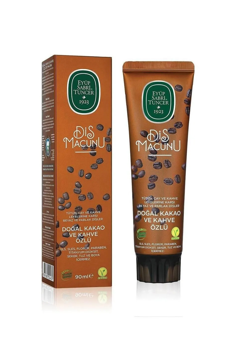 خمیر دندان عصاره کاکائو و قهوه Eyüp Sabri Tuncer -  مقدار 90 ml
