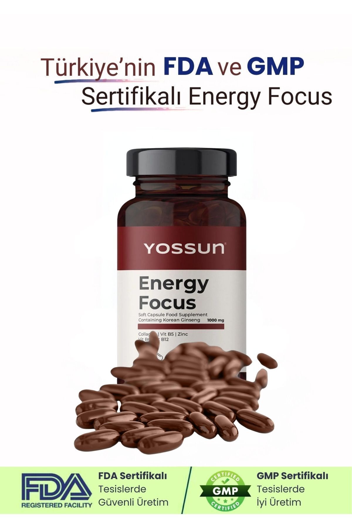 کپسول جینسینگ ویتامین ب ENERGY FOCUS