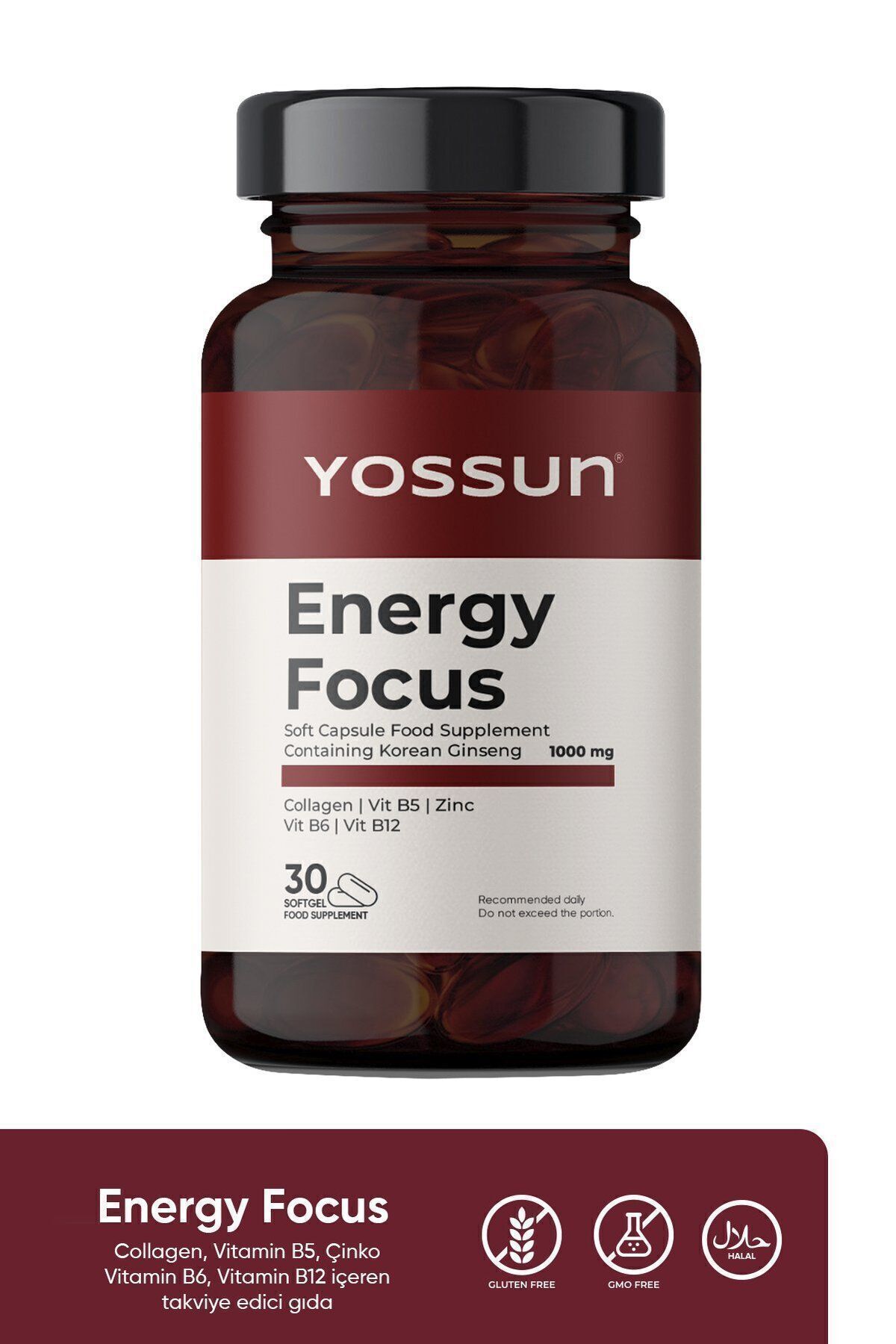 کپسول جینسینگ ویتامین ب ENERGY FOCUS