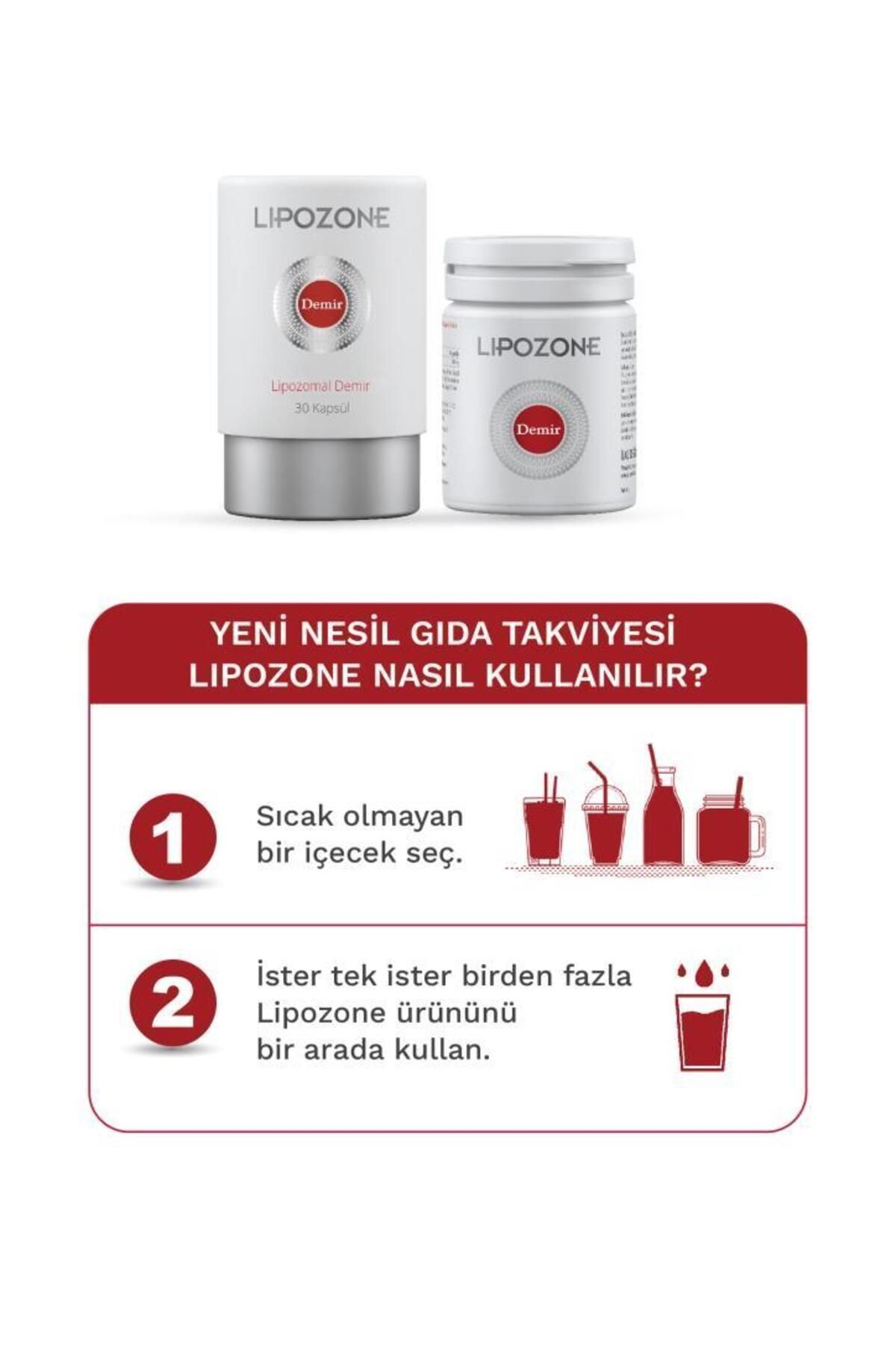 کپسول آهن لیپوزومال ۱۷ میلی گرم Lipozone - بسته ۳۰ عددی - Image 3