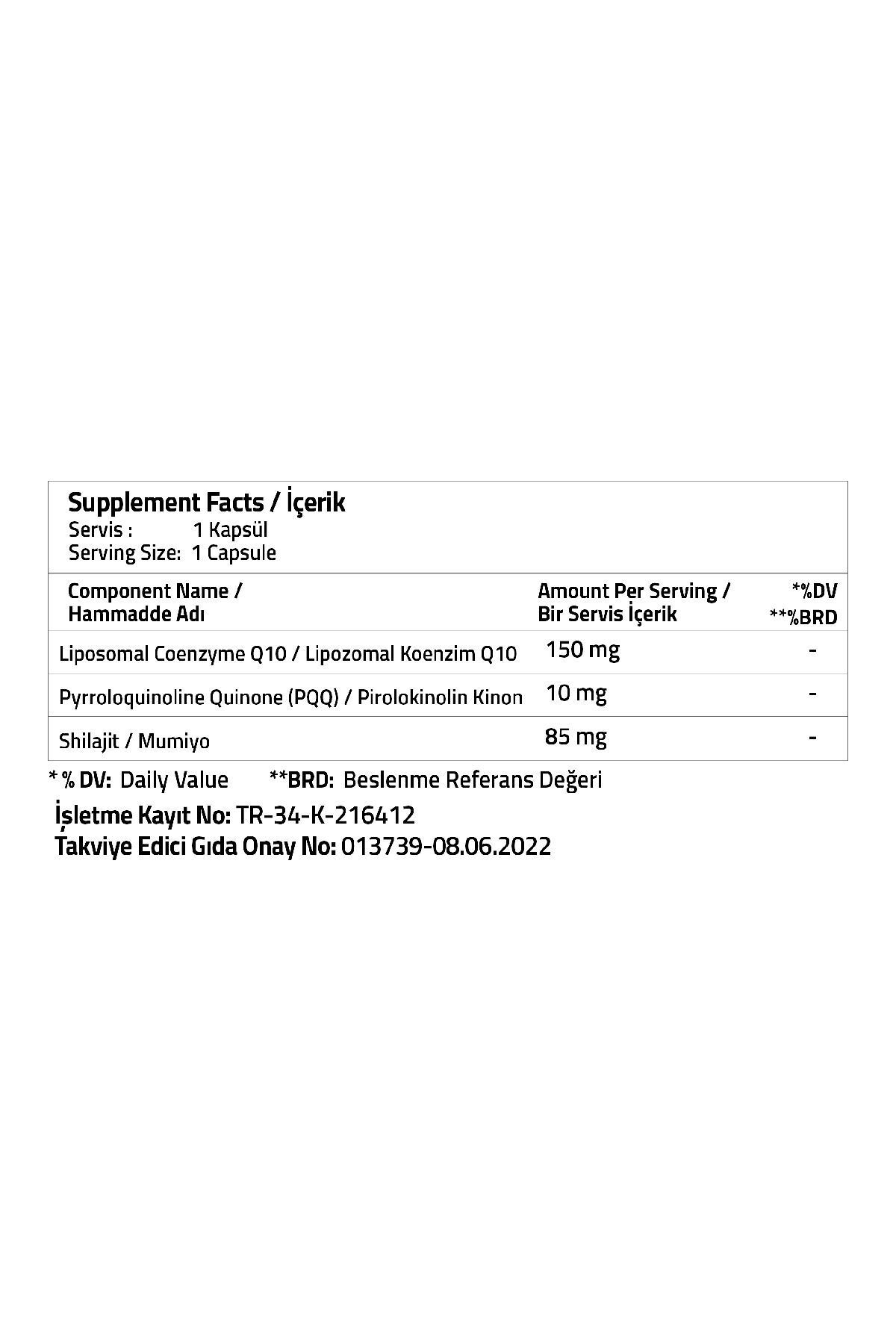 کپسول لیپوزومال Coenzyme Q10+Pqq+Shilajit برند Validus - بسته ۳۰ عددی - Image 4