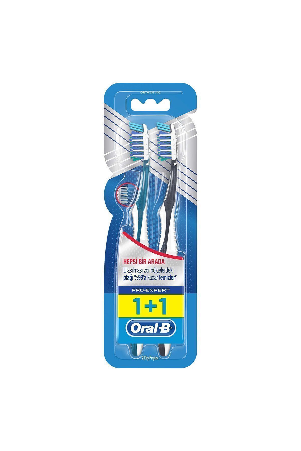 مسواک سایز متوسط Oral-B مدل Pro-expert بسته دو عددی