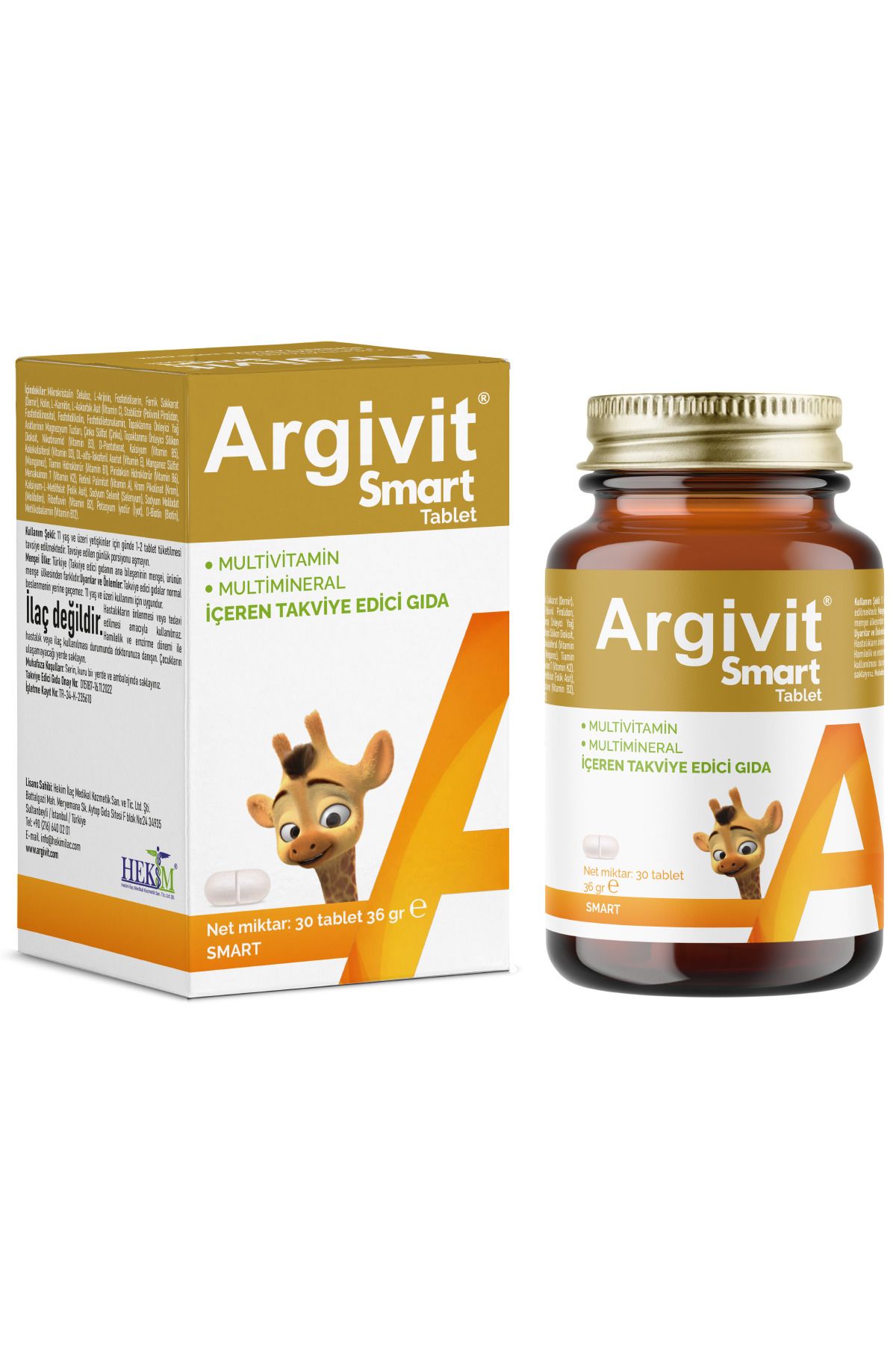 قرص مولتی ویتامین Argivit مدل Smart مناسب کودکان ۱۱ سال به بالا - Image 3