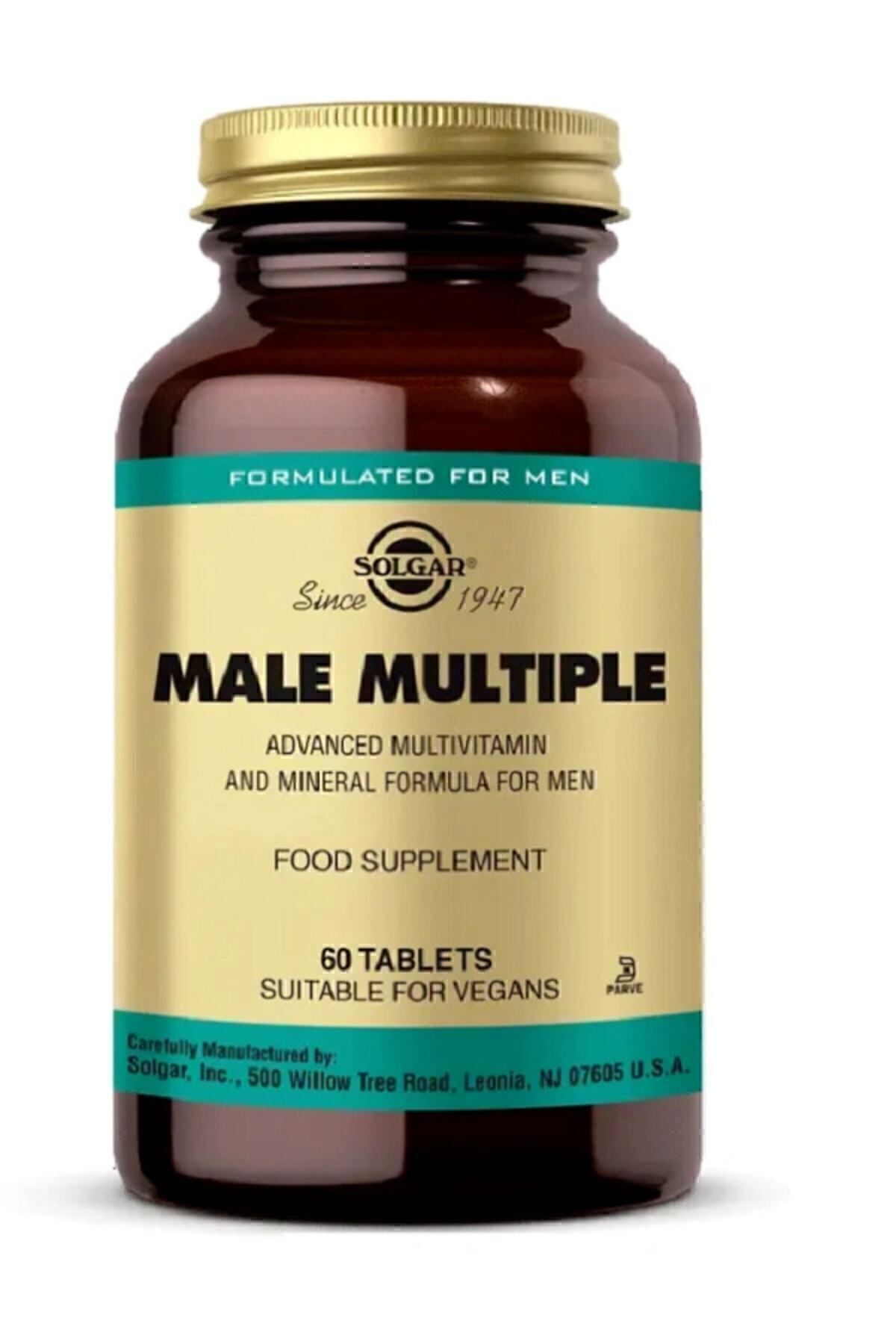 قرص مولتی ویتامین روزانه مردانه Solgar مدل Multiple – بسته ۶۰ عددی