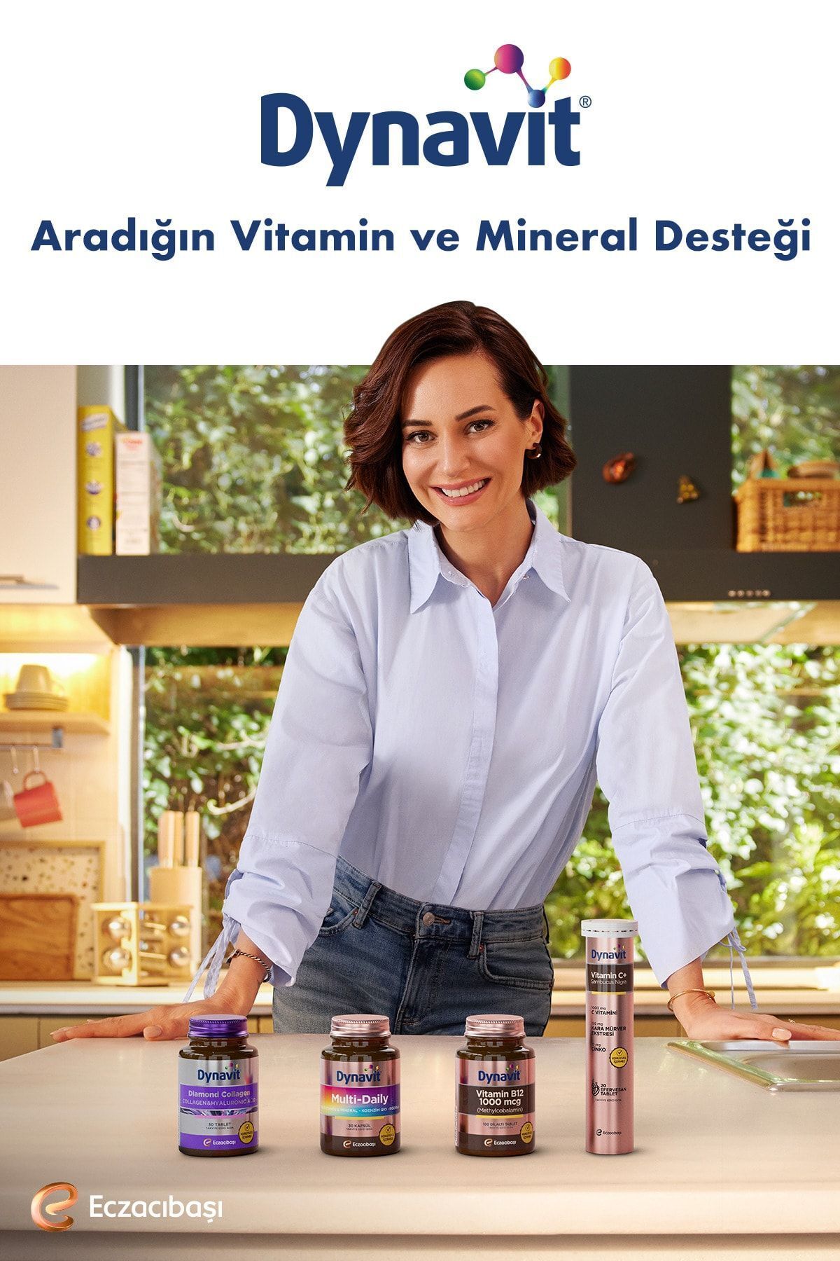 قرص جوشان ویتامین D3 + C و زینک Dynavit بسته ۲۰ عددی