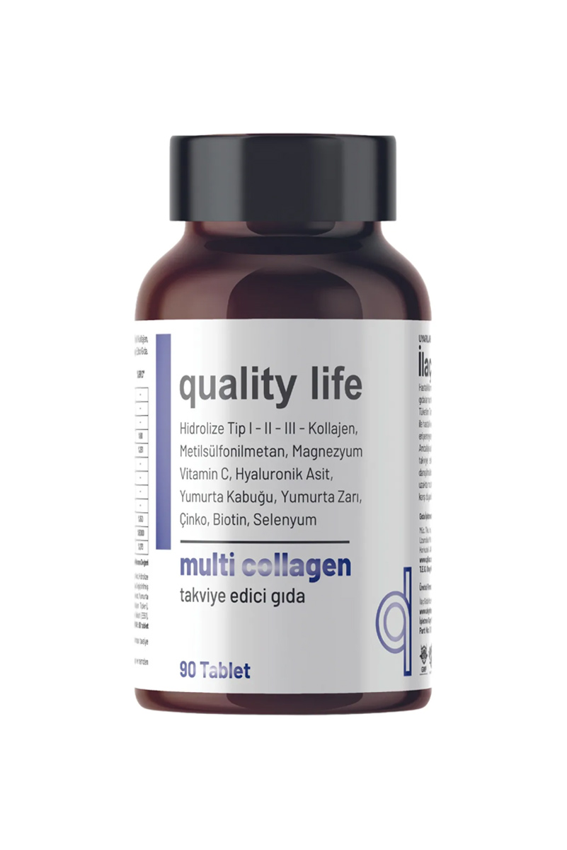 قرص مولتی کلاژن Quality Life - بسته ۹۰ عددی