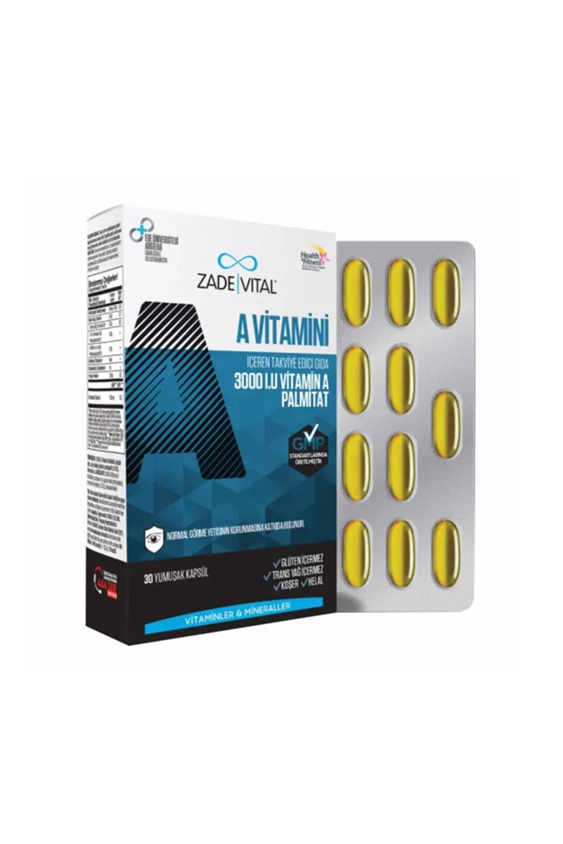 کپسول ویتامین A برند Zade Vital - بسته 30 عددی