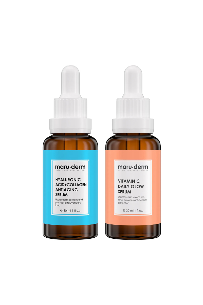 ست سرم ویتامین C و سرم کلاژن مارودرم حجم 30 ml