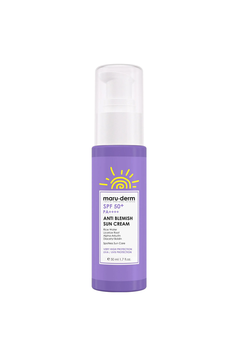 کرم ضد آفتاب بی رنگ SPF+50 مارودرم حجم 50 ml