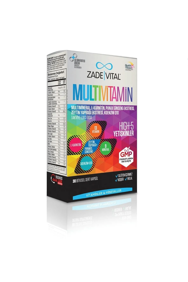 کپسول مولتی ویتامین Zade Vital - بسته 30 عددی