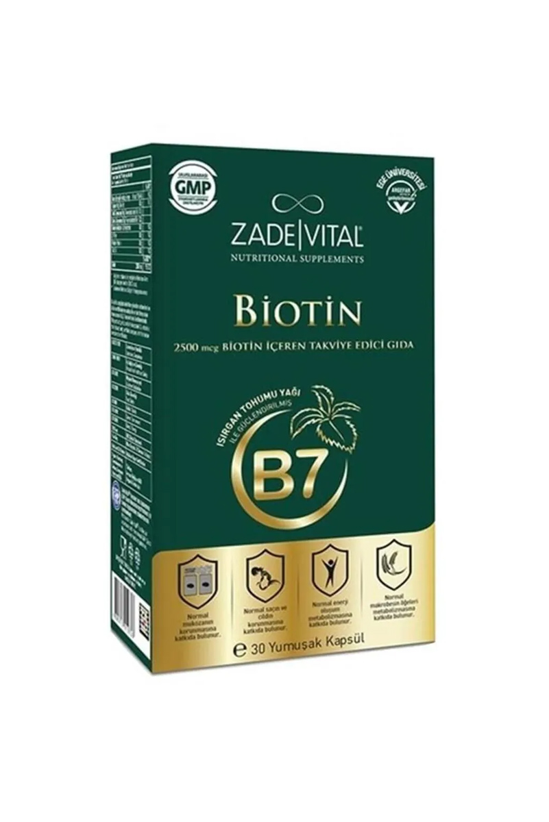 کپسول بیوتین Zade Vital - بسته 30 عددی