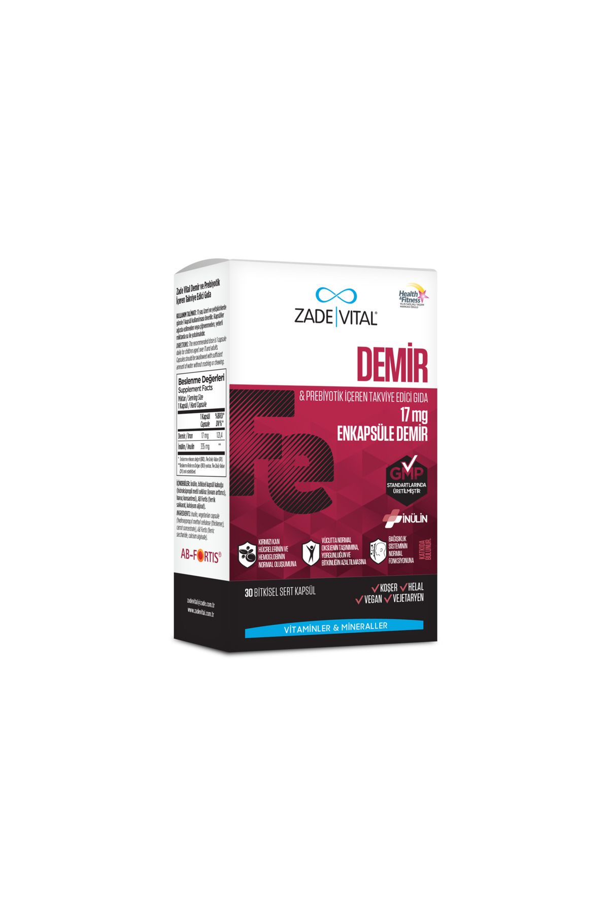 کپسول آهن Zade Vital - بسته 30 عددی - Image 5