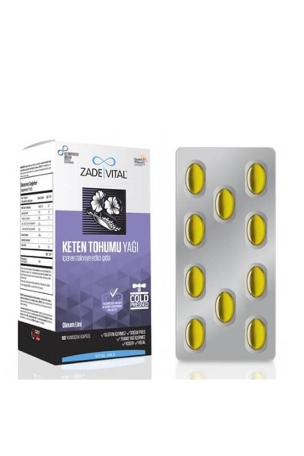 کپسول روغن بذر کتان Zade Vital - بسته 60 عددی