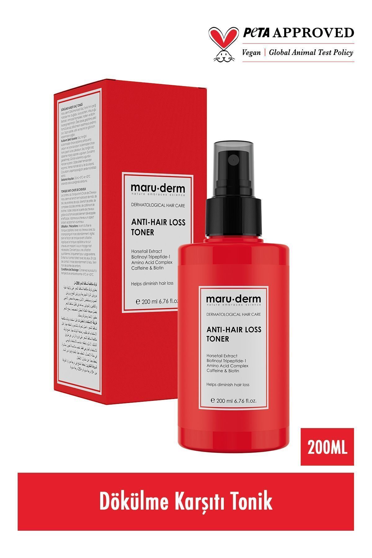 تونیک ضد ریزش مو بیوتین و کافئین مارودرم حجم 200 ml