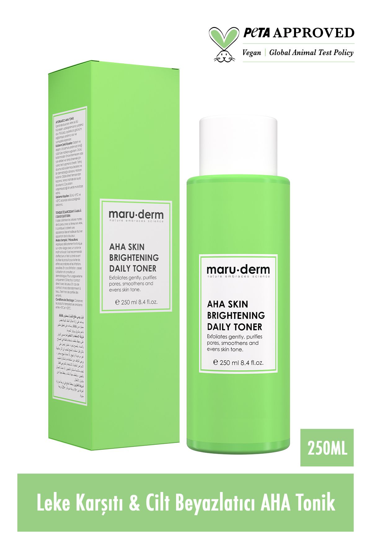 تونیک گلیکولیک اسید و اسید لاکتیک مارودرم حجم 250 ml