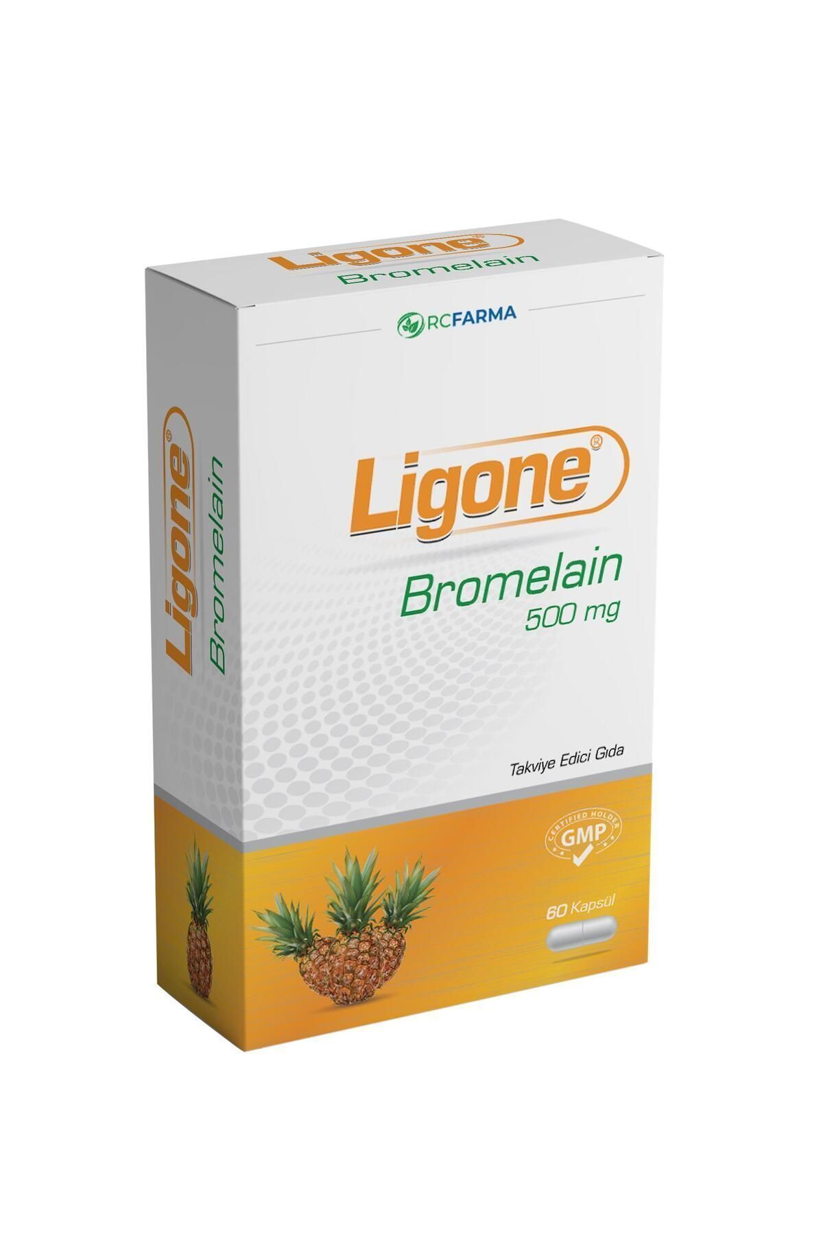 کپسول بروملین  Ligone مقدار 500 Mg – بسته 60 عددی