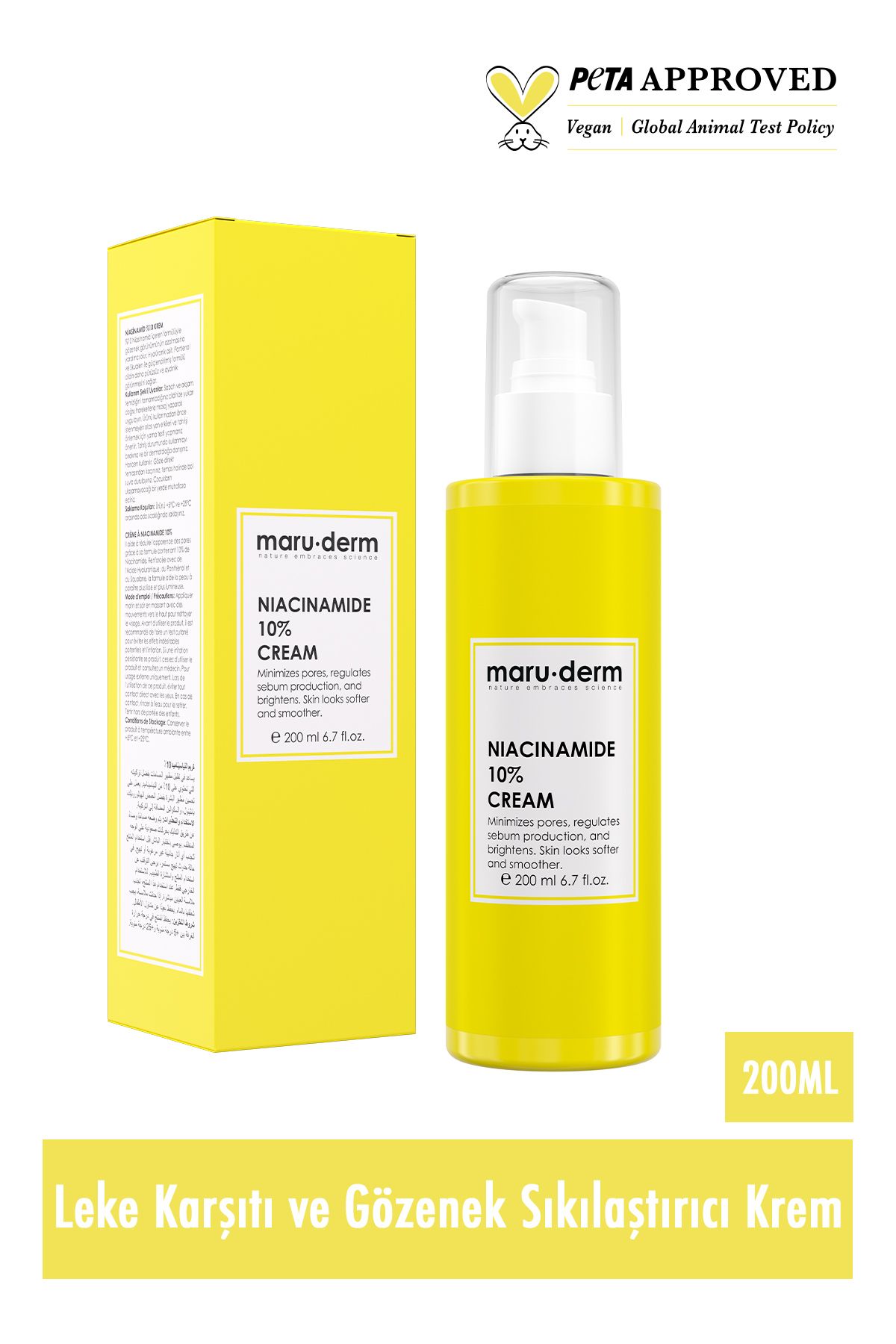 کرم نیاسینامید ضد لک و سفت کننده منافذ مارودرم حجم 200 ml