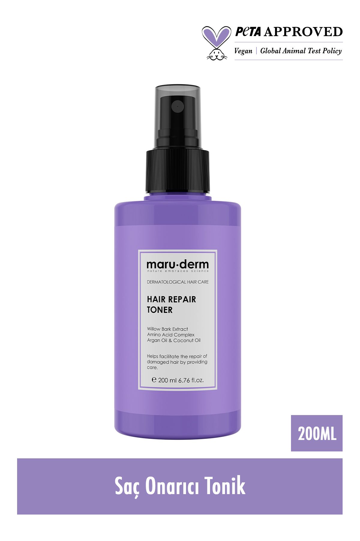 تونیک ترمیم کننده موهای آسیب دیده مارودرم حجم 200 ml
