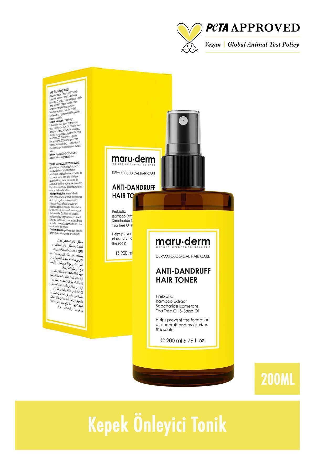 تونیک ضد شوره سر مناسب موهای معمولی مارودرم حجم 200 ml