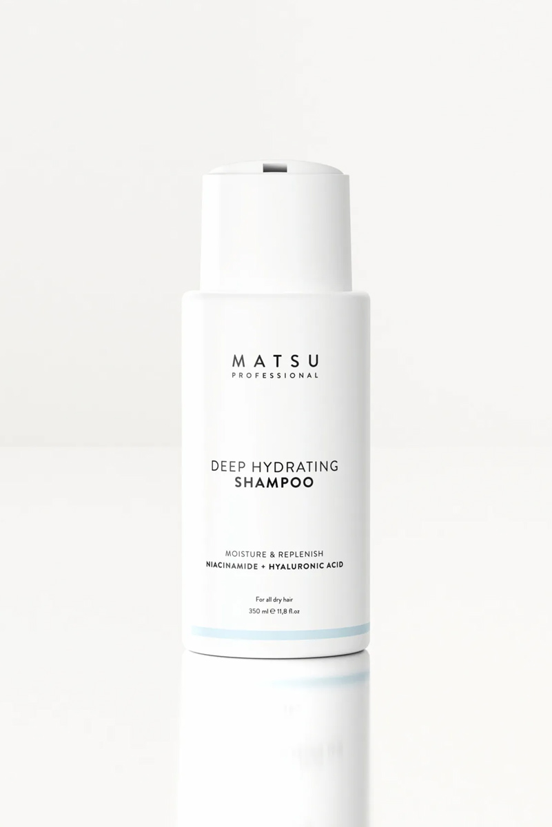 شامپو مرطوب کننده و ضد شکستگی موهای خشک MATSU حجم 350 ml