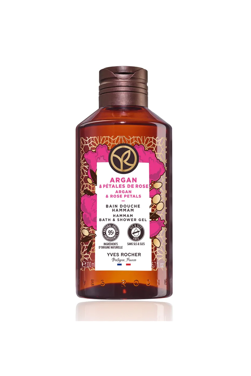 ژل دوش مرطوب کننده آرگان و رز شرقی ایوروشه حجم 200 ml