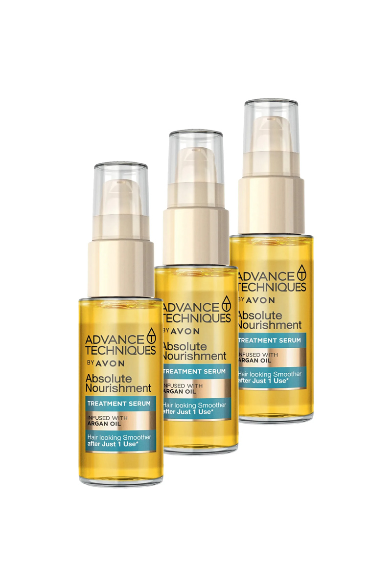 سرم تغذیه کننده مو آرگان Avon بسته 3 عددی
