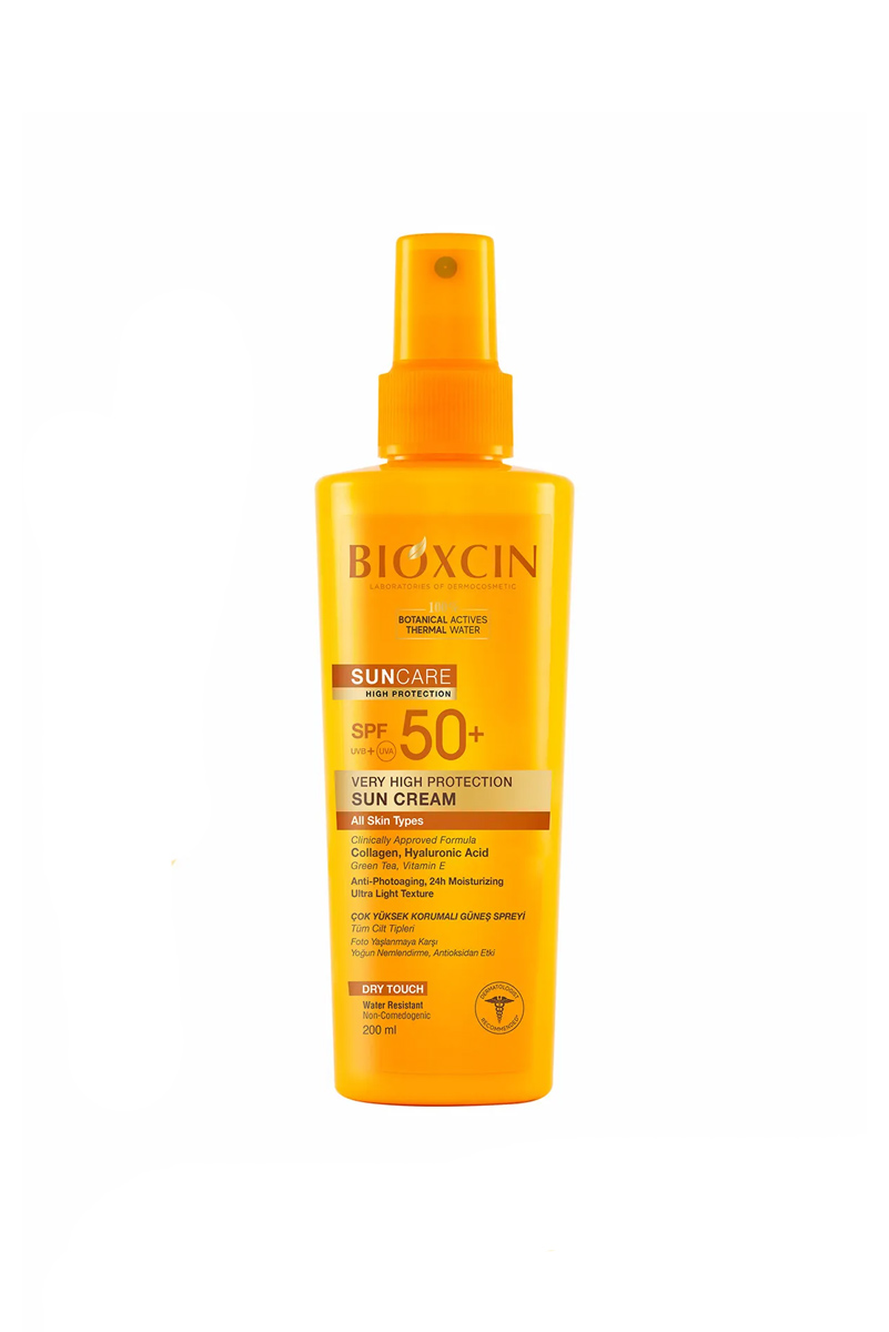 اسپری ضد آفتاب Spf +50  بیوکسین حجم 200 ml
