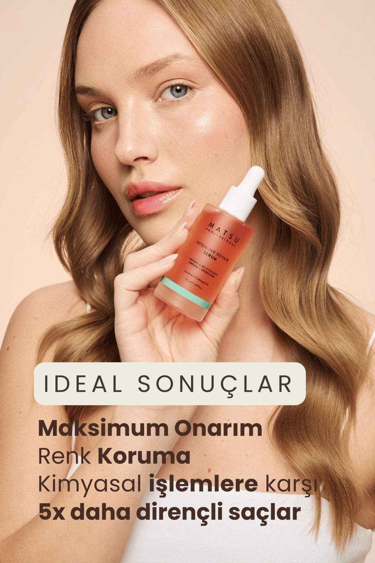 سرم مراقبت از موی آسیب دیده و رنگ شده MATSU حجم 50 ml